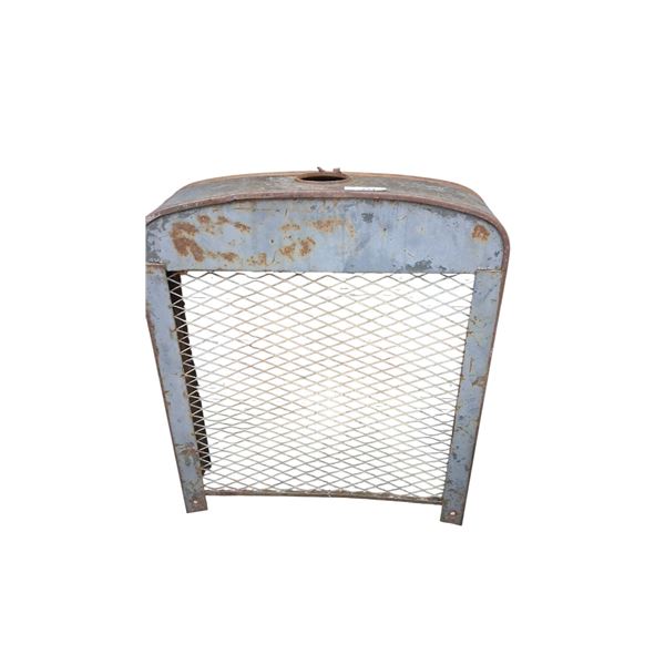 Large vintage metal grille, possibly from Lincoln welder, 28"x25"x7"