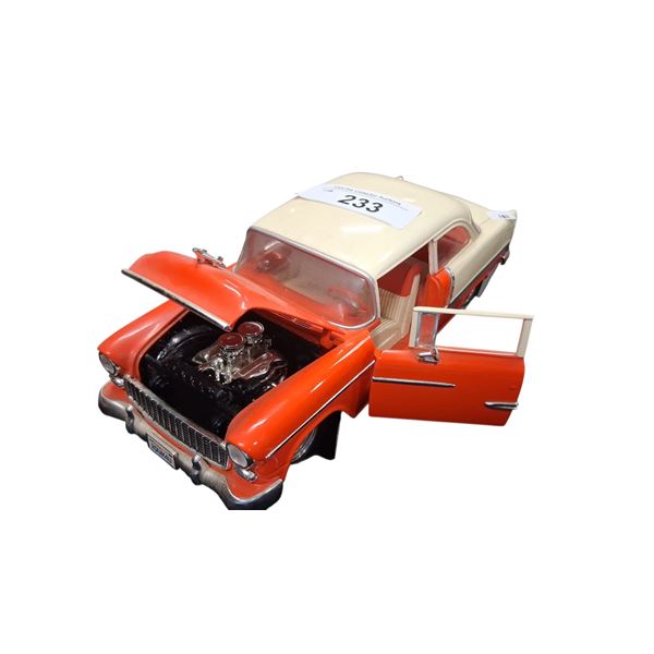 1:18 die cast 1955 Chevy by Hotwheels