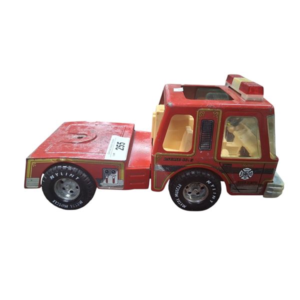 Vintage pressed steel Nylint Metal Muscle Fire Truck 13"