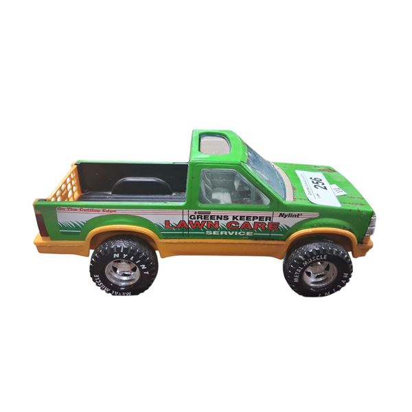 Vintage pressed steel Nylint Metal Muscle Lawn Care truck 13"