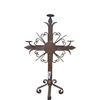 Image 1 : Vintage large wrought iron cross 28" tall
