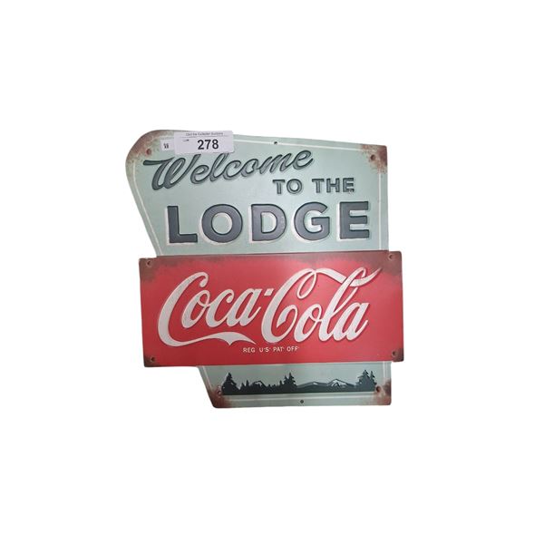 Coca-Cola tin sign 11"x9"