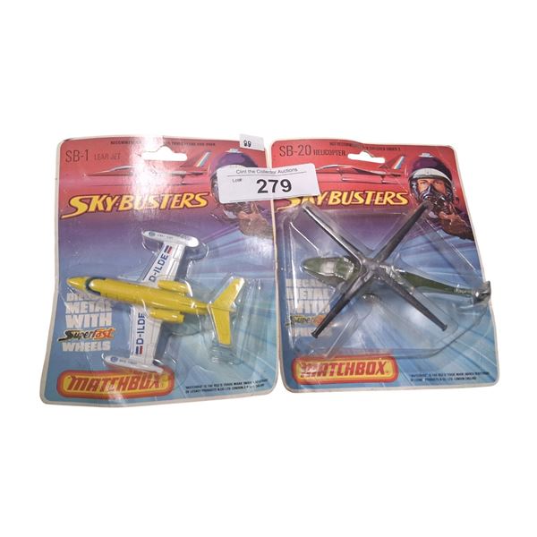 2 NIB Matchbox Skydash Busters planes