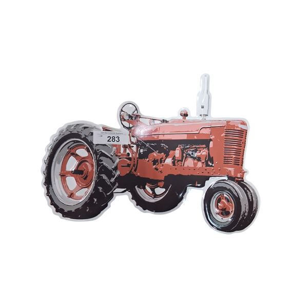 Tin tractor sign 15"x12"