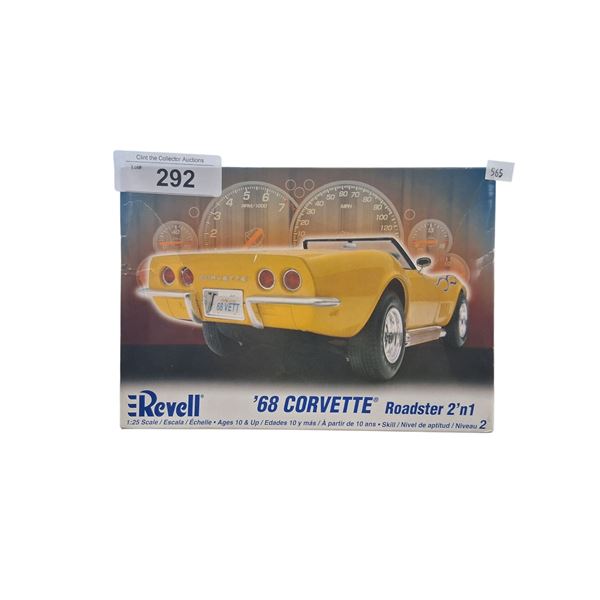NIB 1:25 68 Corvette Roadster 2 in 1 model kit