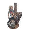 Image 1 : Nice resin statue of classic gold panner 17"