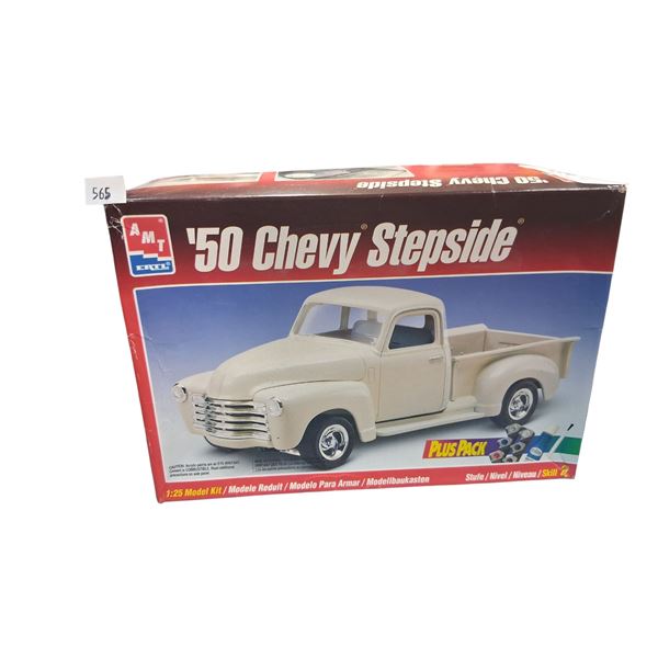 Vintage 1:25 scale 50 Chevy stepside model kit made by ERTL