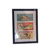 Image 1 : Large framed antique fruit/salmon labels picture, 23"x17"