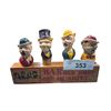Image 1 : Barber shop quartet wine cork set