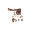 Image 1 : Vintage brass bell & 9 coins