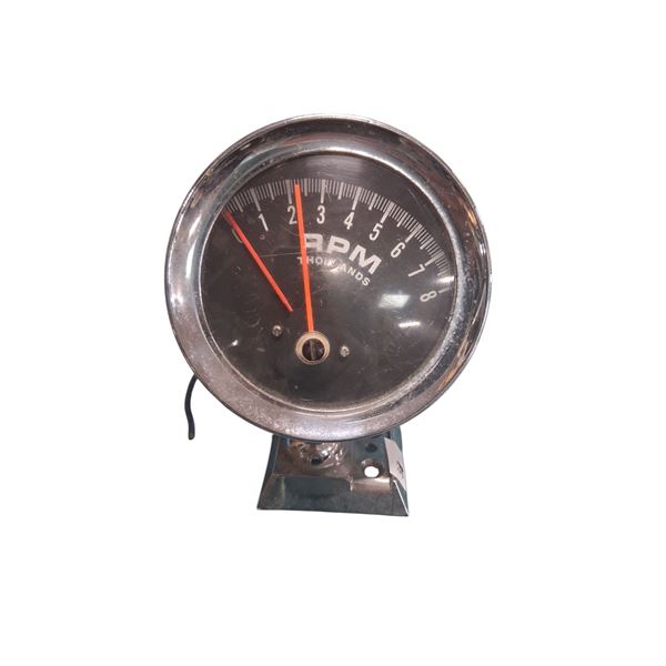 Vintage Chrome RPM tachometer