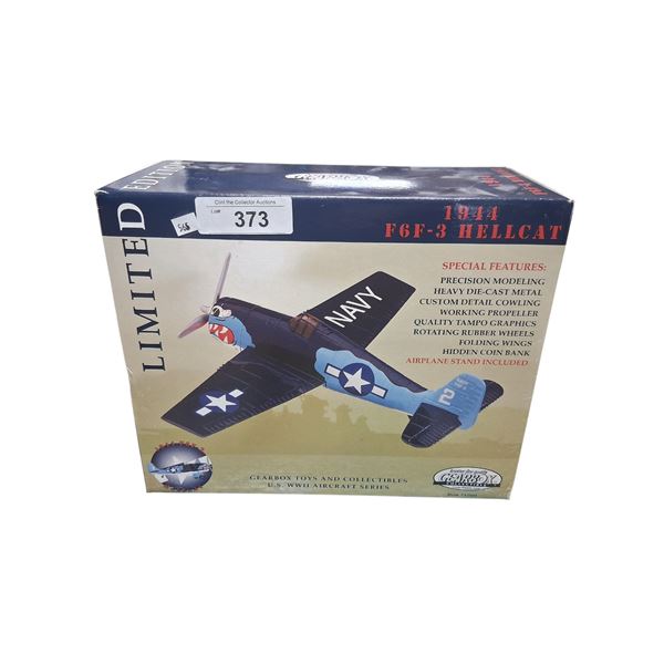 NIB 1944 die cast F6F-3 Hellcat plane model