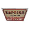 Image 2 : Vintage double sided wood Caprice Construction sign 32"x24"