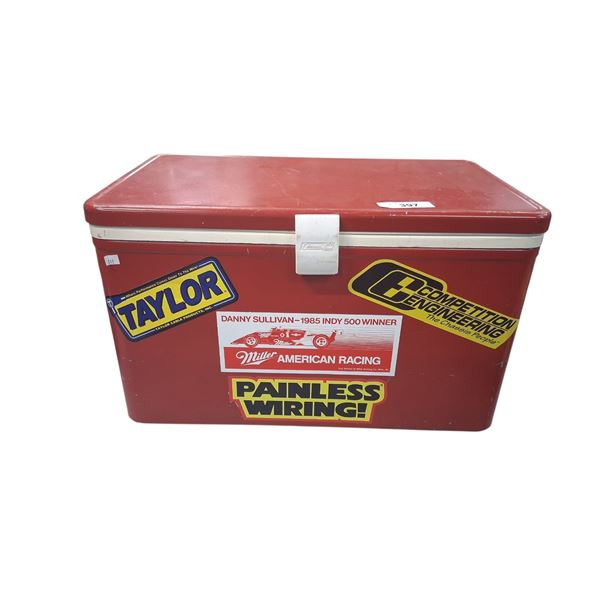 1970s red Coleman cooler