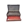 Image 2 : Vintage metal shop tool box with three drawers 19"x12"10"