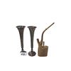 Image 1 : 2 brass candlesticks & brass pipe cleaner
