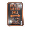 Image 1 : Heavy metal Harley Garage sign 18"x11"
