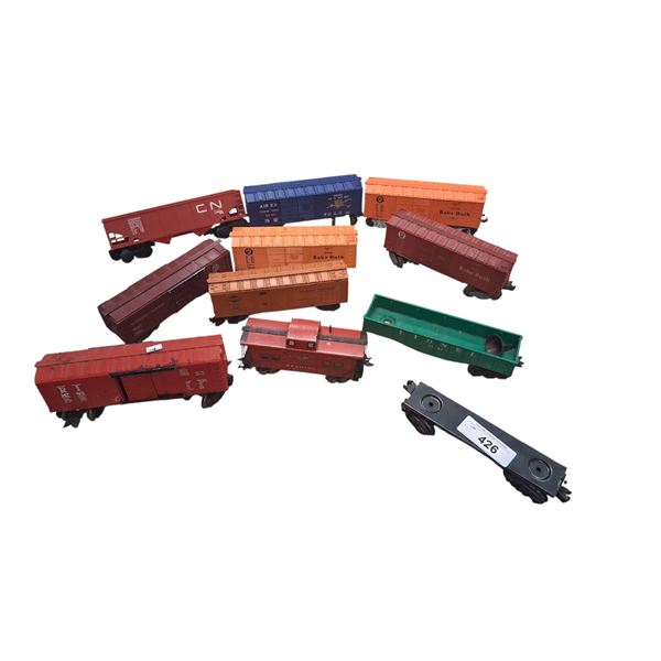 11 vintage train pieces