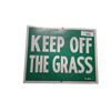 Image 1 : Vintage metal Keep Off The Grass sign 14"x11"