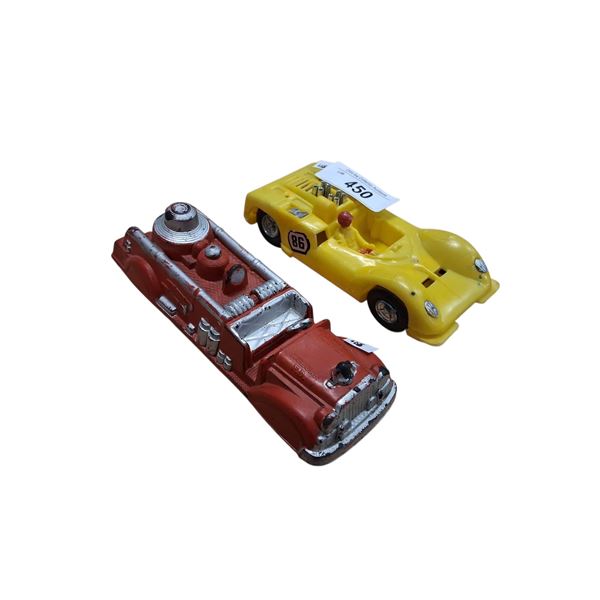 2 vintage toy vehicles