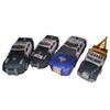Image 1 : 4 large Tonka police cars and tow truck. Working lights and sound, 13" each