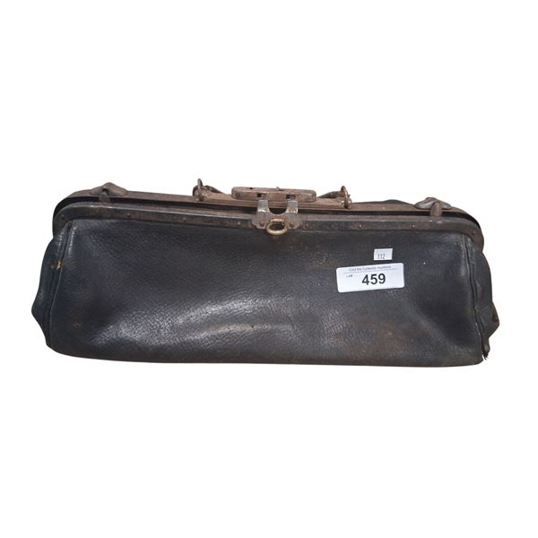 Antique leather doctor's bag 19" long