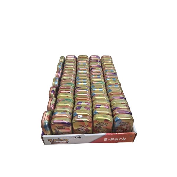 83 Pokemon card tins, some cards included