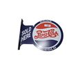 Image 1 : Pepsi-Cola flange sign, metal 18"x13"