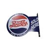 Image 3 : Pepsi-Cola flange sign, metal 18"x13"