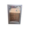 Image 1 : Glass and metal display case with key 36"x24"x2"