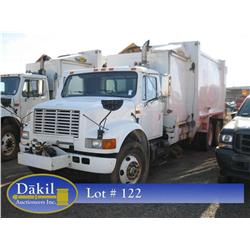 2002 INTERNATIONAL 4900 REFUSE TRUCK,