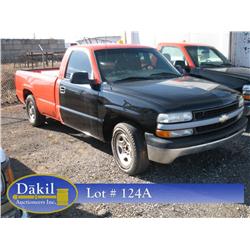 1999 CHEVROLET 1500, REG CAB