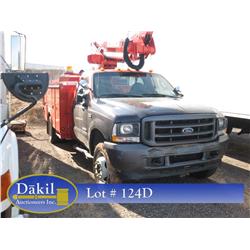 2004 FORD F550 XL SUPERDUTY BUCKET TRUCK,