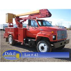 1993 GMC TOPKICK BUCKET TRUCK,