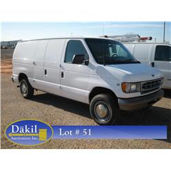 2001 FORD 25V VAN,