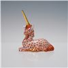 Image 1 : Herend Porcelain Rust Fishnet Unicorn Figurine