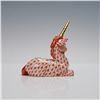 Image 2 : Herend Porcelain Rust Fishnet Unicorn Figurine
