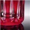 Image 3 : Val St. Lambert Cut to Clear Ruby Crystal Vase