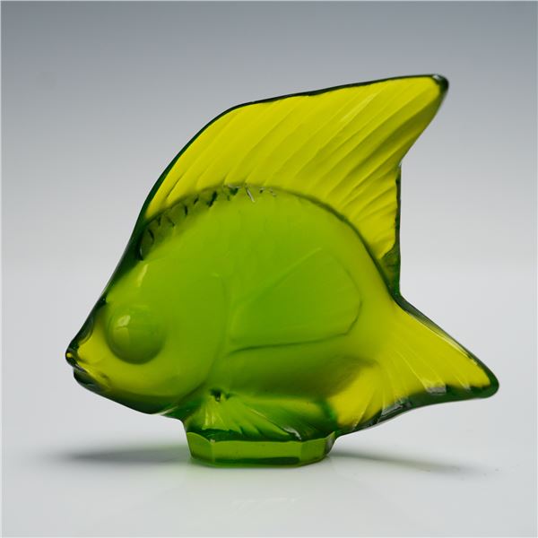 Lalique Crystal Sage Green Fish