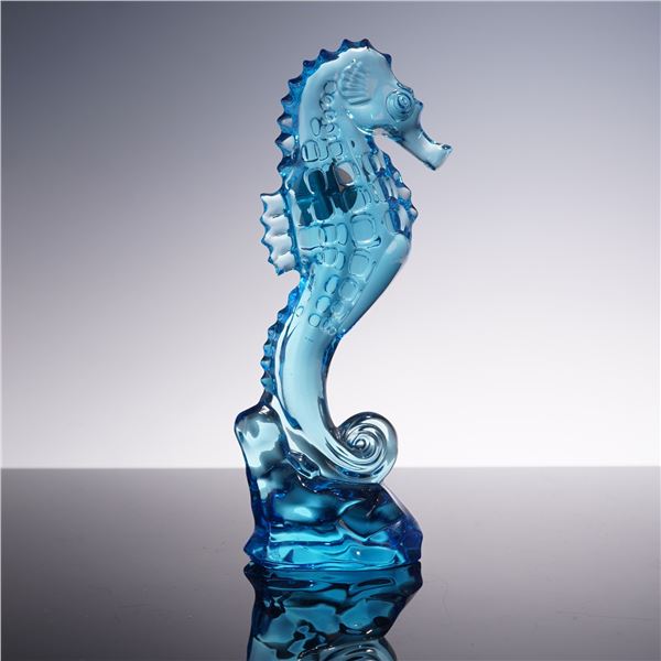Waterford Crystal Figurine, Blue Seahorse
