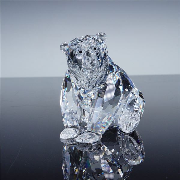 Swarovski Silver Crystal Figurine, Grizzly