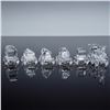 Image 2 : 7pc Swarovski Silver Crystal Express Train with Mirror Track Base