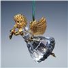 Image 3 : 2pc Swarovski Crystal Christmas Tree Figurine and Angel Ornament