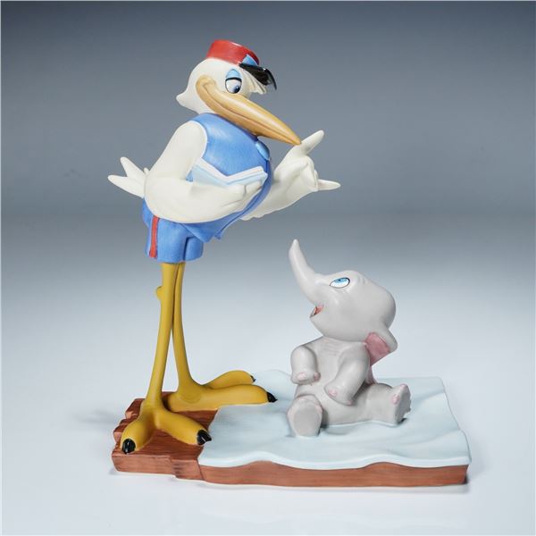 Walt Disney Classics Figurine, Messenger Stork and Dumbo, Bundle of Joy