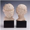 Image 3 : 2pc Cybis Porcelain Busts of Children Mounted on Bases