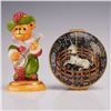 Image 1 : 2pc Halcyon Days Teddy Bear Figurine and Enamel Box