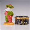 Image 3 : 2pc Halcyon Days Teddy Bear Figurine and Enamel Box