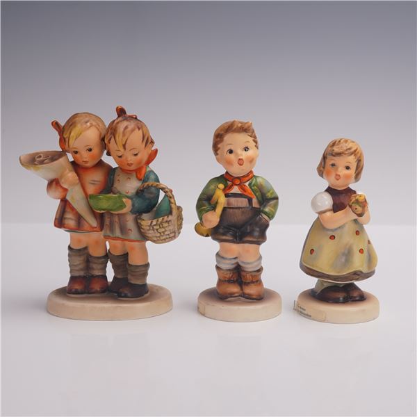 3pc Goebel Hummel Porcelain Figurines