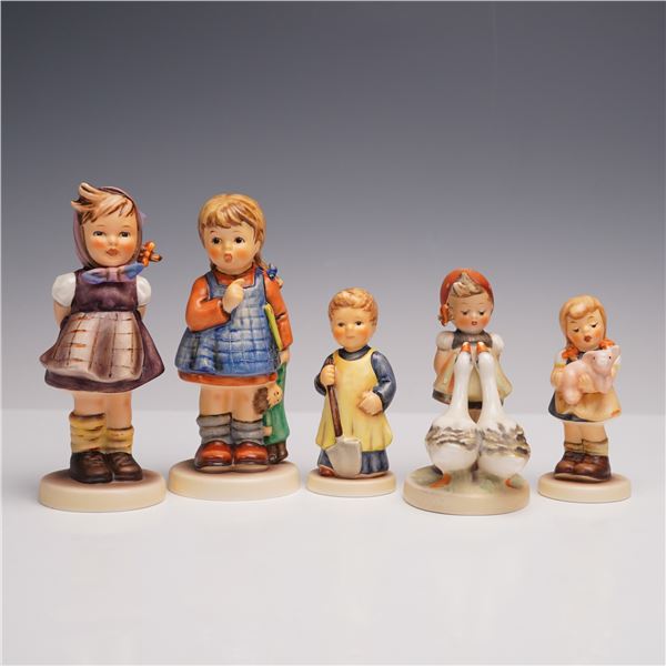 5pc Goebel Hummel Porcelain Figurines