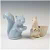 Image 1 : 2pc Niloak Blue Squirrel and Boxing Kangaroo Ceramic Planters